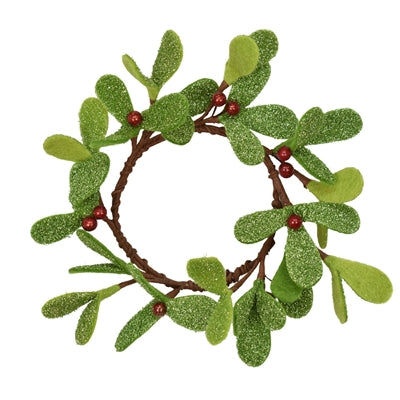 Felt Mistletoe Candle Ring