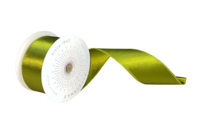 Moss Green Satin Ribbon