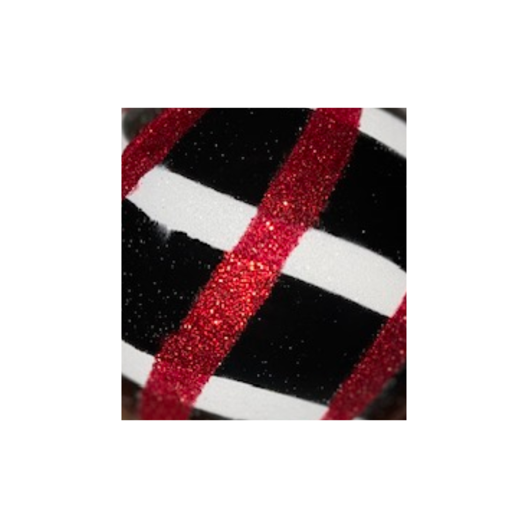 Crisscross Ball- Red/Black/White