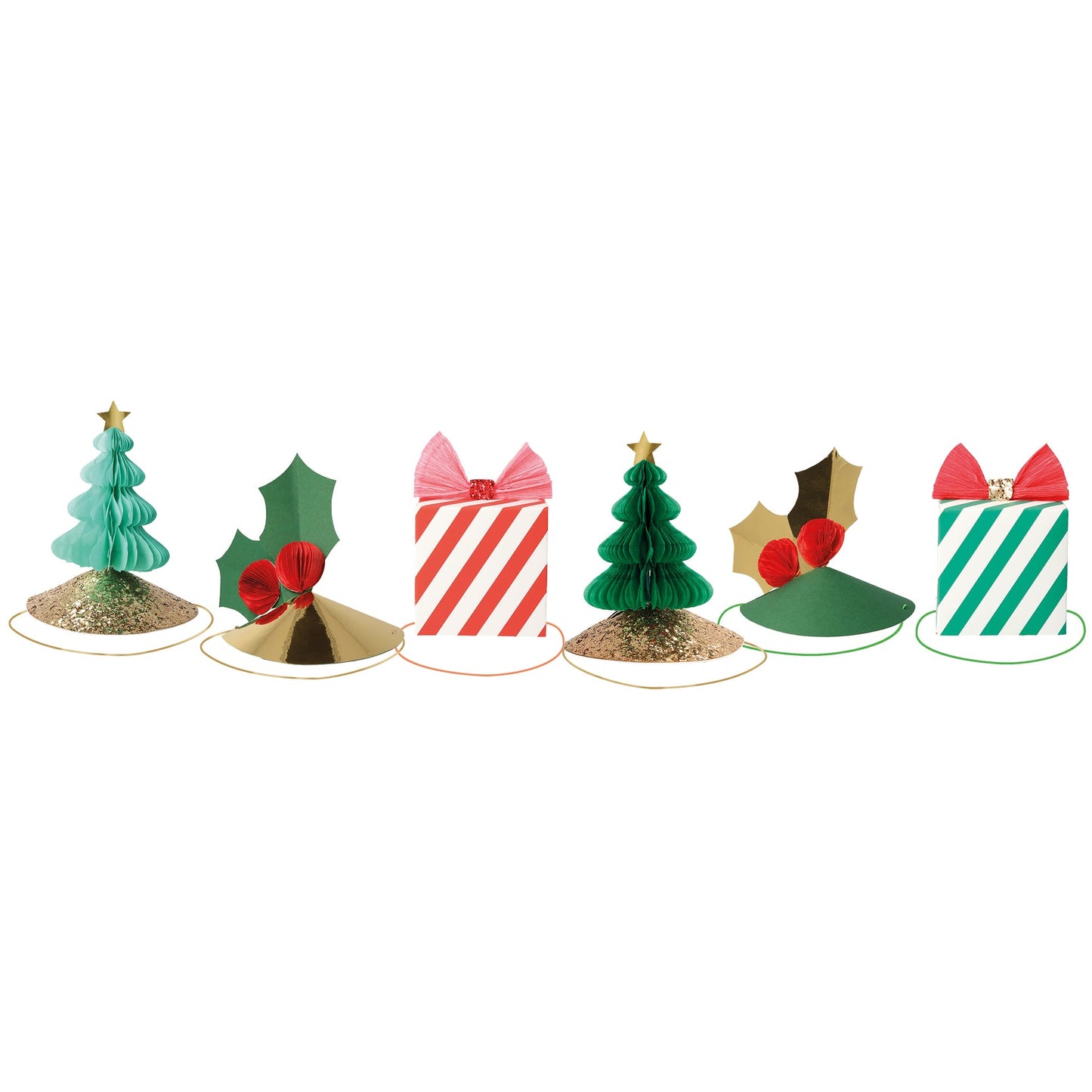 Mixed Christmas Party Hats - Mistletoe Market