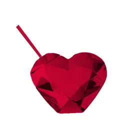 Disco Heart Tumbler- Red