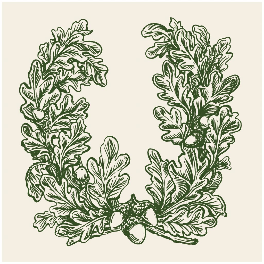 Oak Leaves Cocktail Napkins
