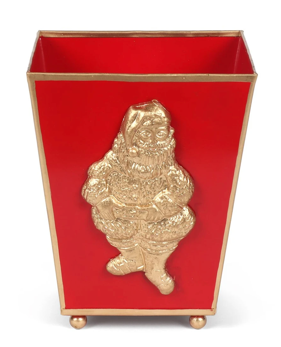 Regency Santa Square Cachepot in Red