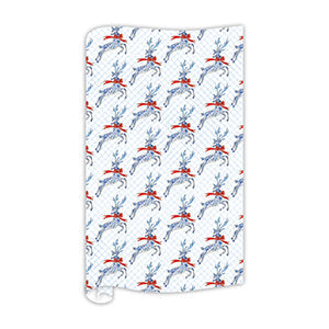 Handpainted Holiday Reindeer Pattern Wrapping Paper