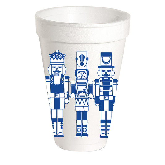 Blue Nutcrackers Styrofoam Cup