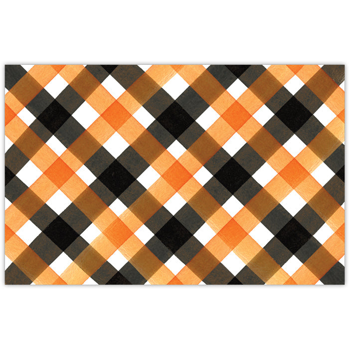 Buffalo Check Black & Orange Placemats