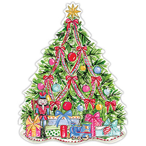 Handpainted Christmas Tree with Gifts Posh Placemats