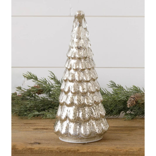 Lighted Mercury Glass Tree