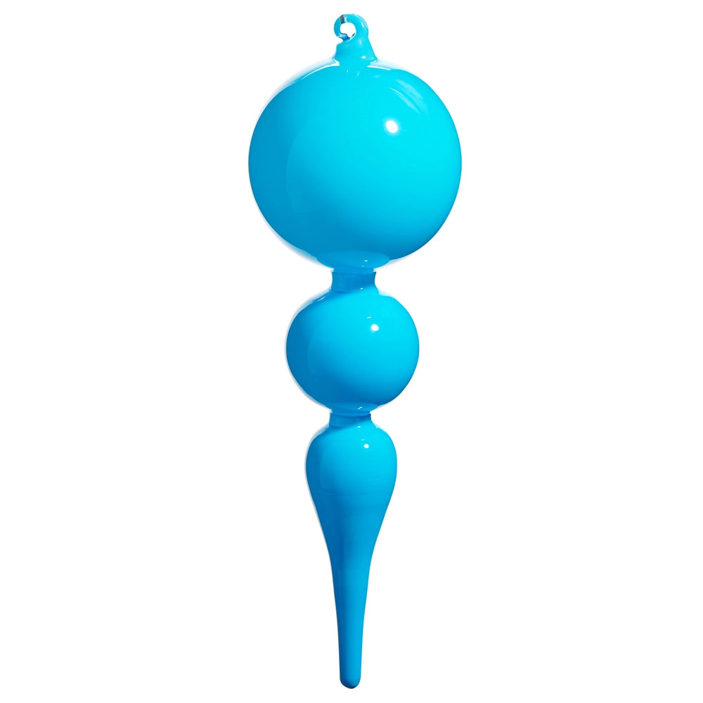 Bright Blue Finial Ornament