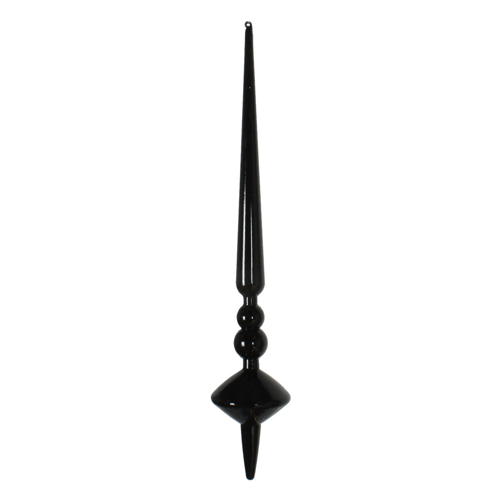 Shiny Cupola Finial Ornament- Black