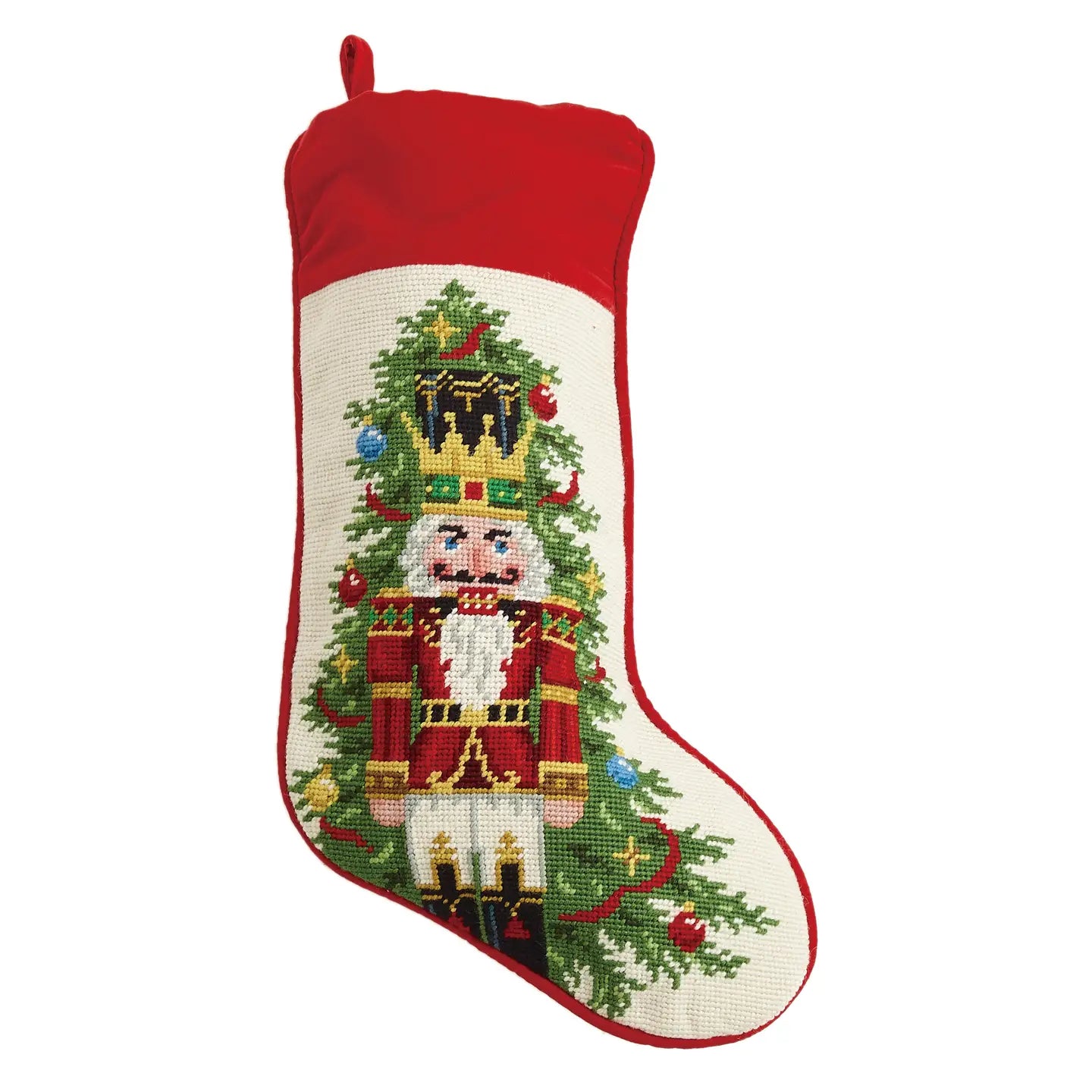 Nutcracker Needlepoint Stocking