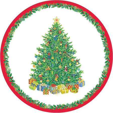 Christmas Tree Paper Salad & Dessert Plates