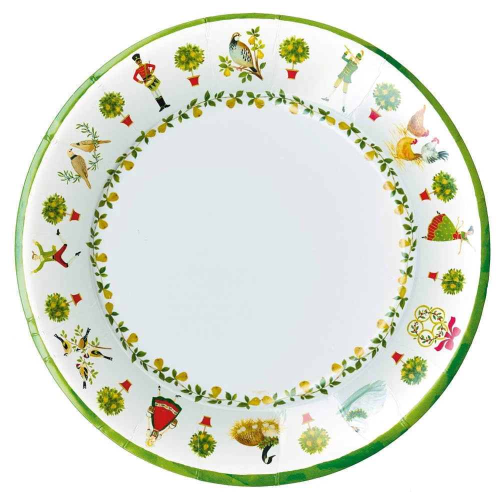 On The Twelfth Day Paper Dinner Plates