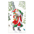 Woodland Santa Recycled Guest Towels