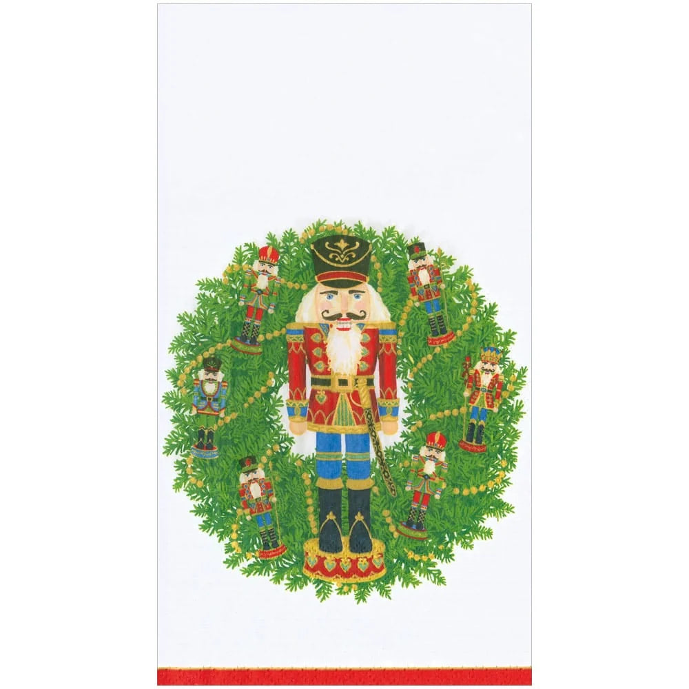 Nutcracker Wreath Guest Towel