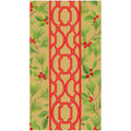 Knots And Greenery Gold Guest Towel