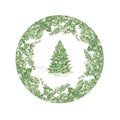 Christmas Tree Toile Sage/White Salad/Dessert Plates