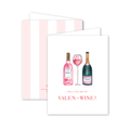 Champagne and Rose Valentine Card