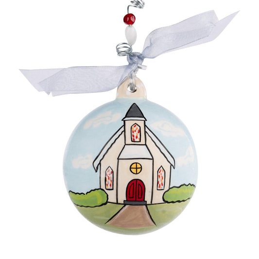 Just Married Church Ornament