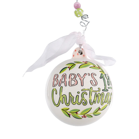 Pink Eggs Baby's 1st Ornament