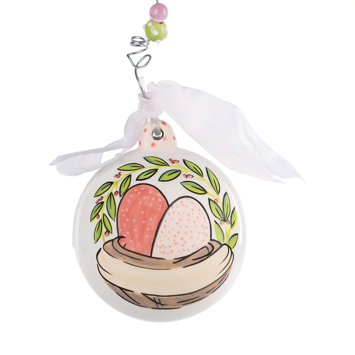 Pink Eggs Baby's 1st Ornament