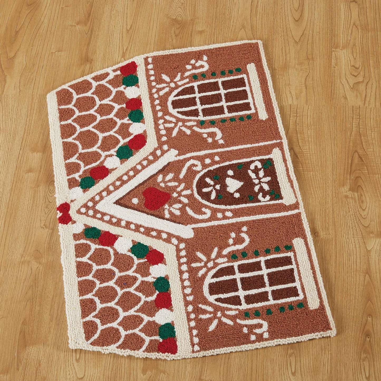 Gingerbread House Hook Rug