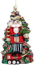 Jeweled Nutcracker Ornament-Red/Blue