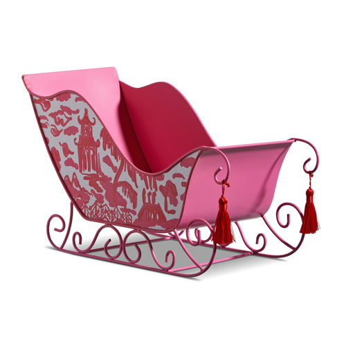 Pink Chinoiserie Sleigh