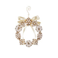 Pearl Brooch Wreath Ornament