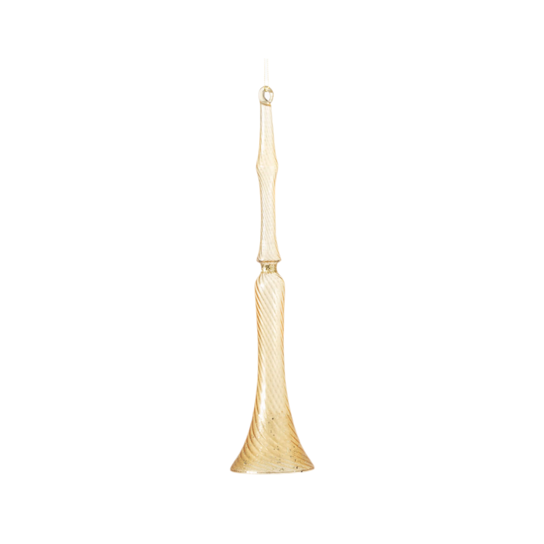 Amber Trumpet Ornament