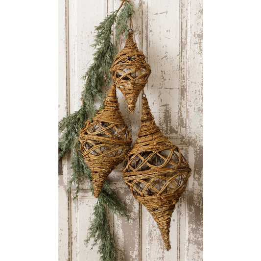 Hand Woven Large Grapevine Ornament