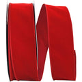 Value Velvet Wired Edge Ribbon- Scarlet