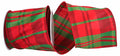 Classic Dupioni Plaid- Red/Green