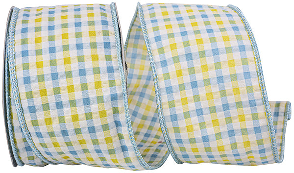 Seersucker Check Summer Ribbon