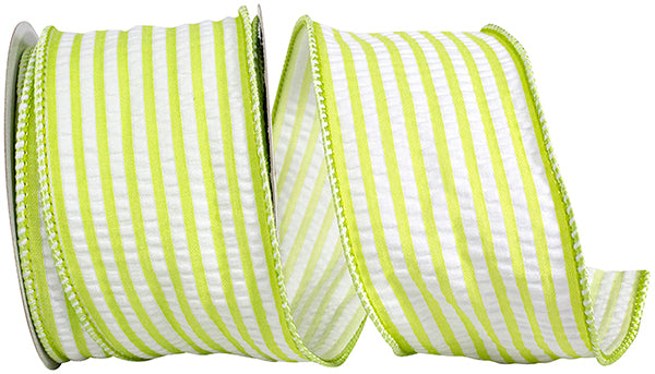 Lime Stripe Ribbon