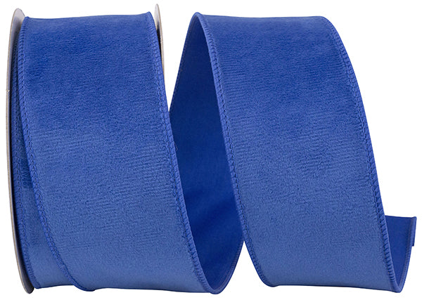 Velvet Plush Fashion Ribbon- Blue