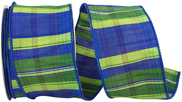 Rainforest Dupioni Plaid Ribbon