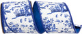 Asian Vistaa Chinoiserie Ribbon- White/Blue