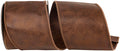 Leather Deluxe 2-Sided Ribbon- Brown