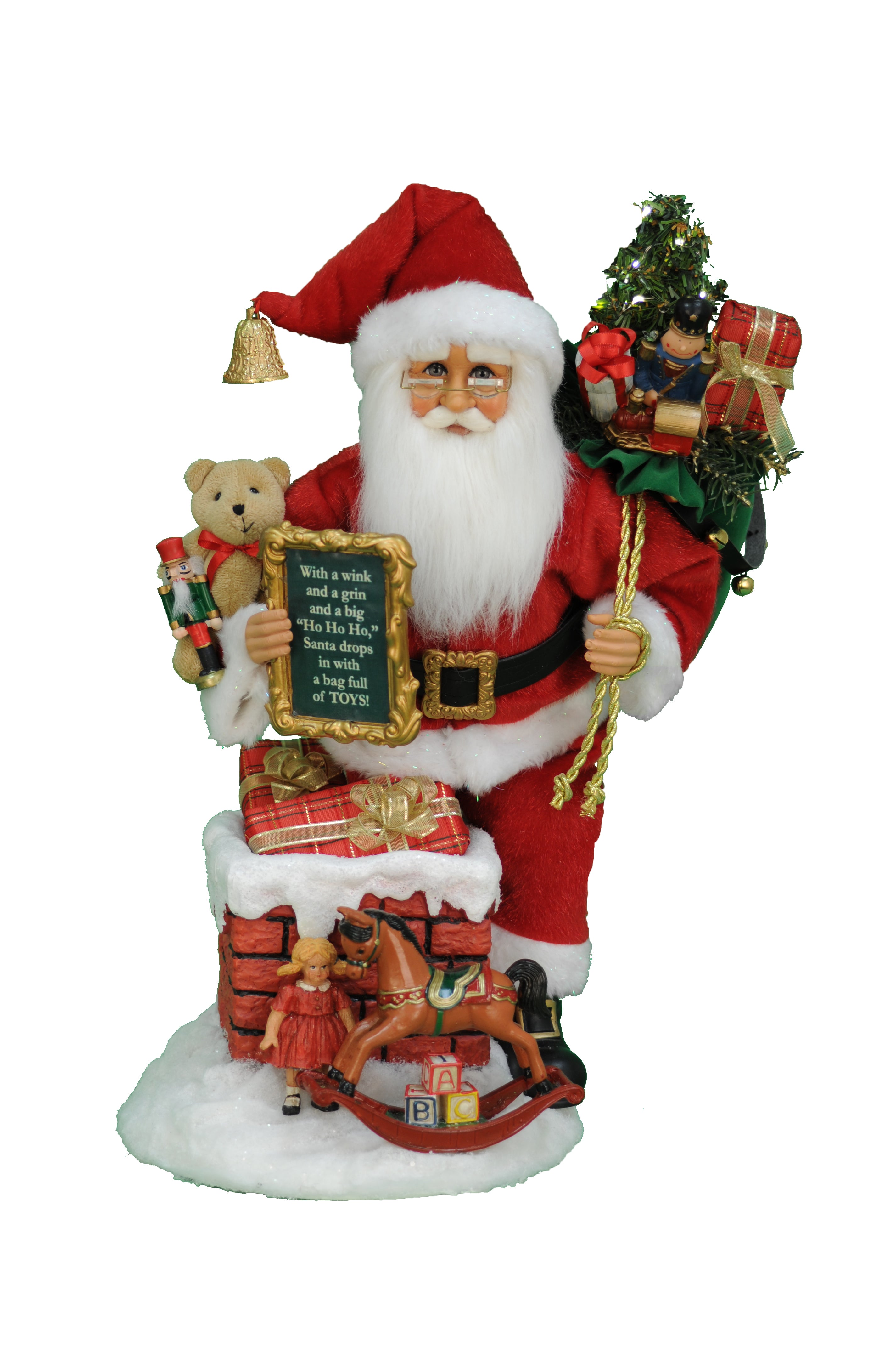 Lighted Good Saint Nick Chimney