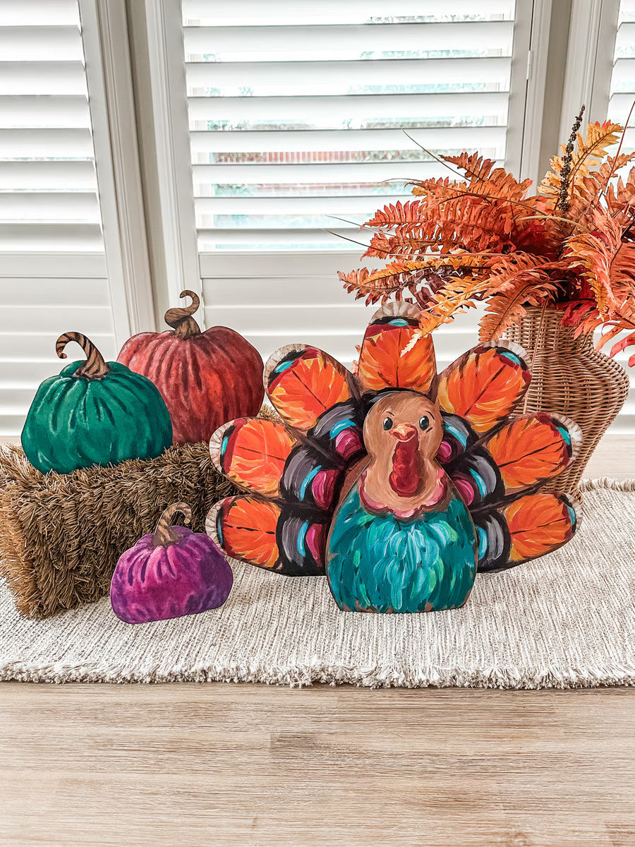 Artful Turkey Centerpiece