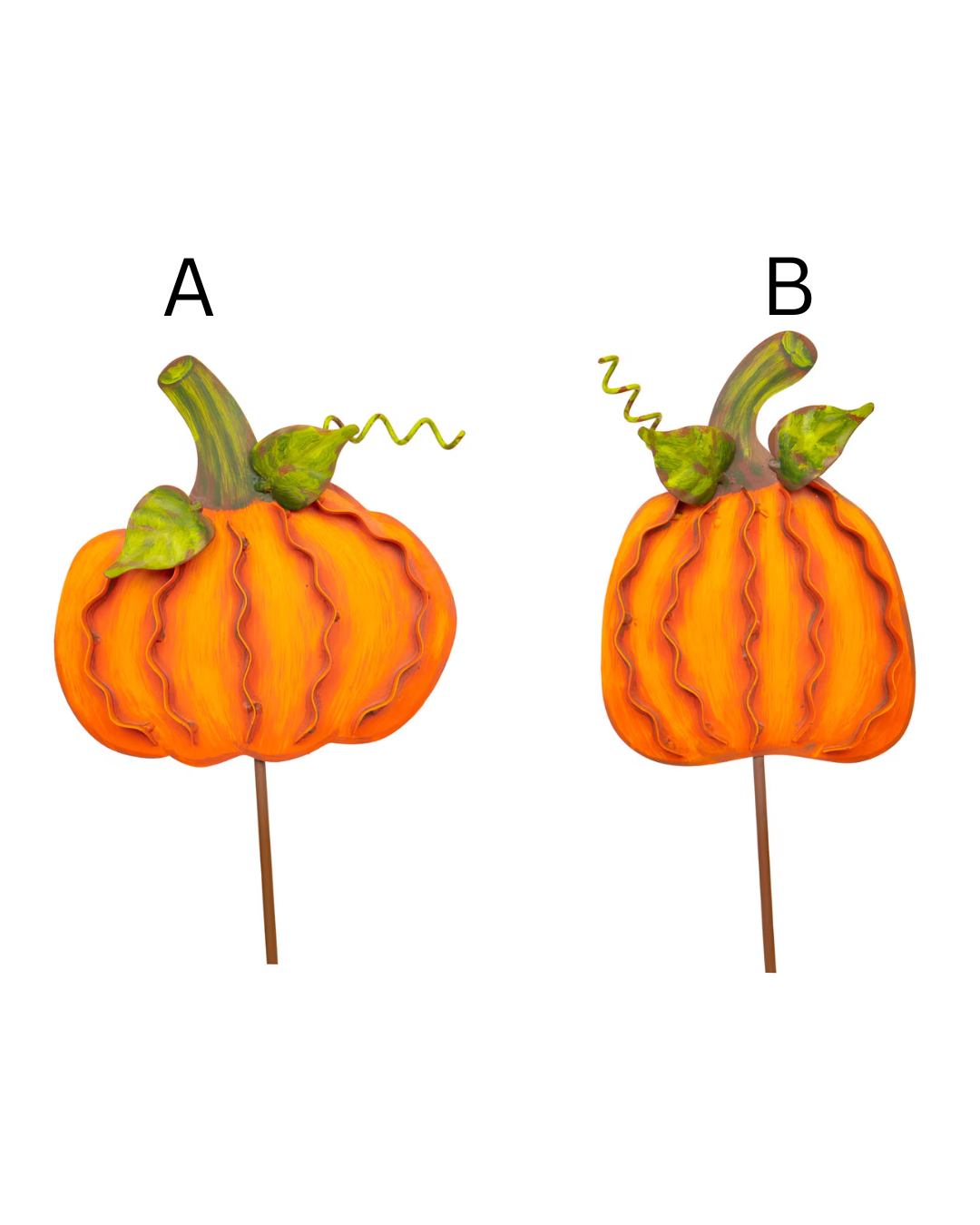 Metal Pumpkin Stake, Small
