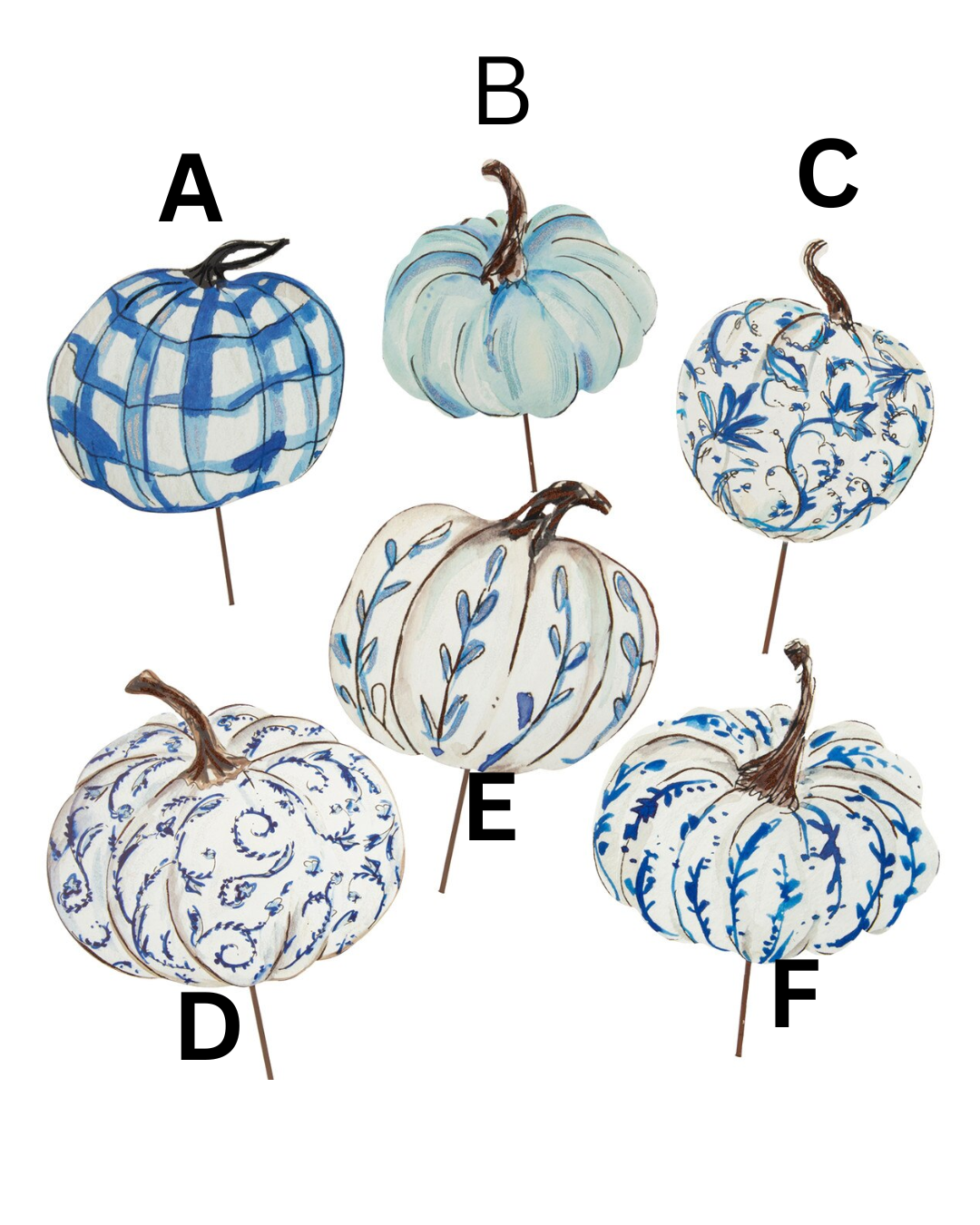 Beck's Blue & White Pumpkins