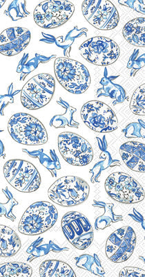 Blue& White Eggs Guest Towel
