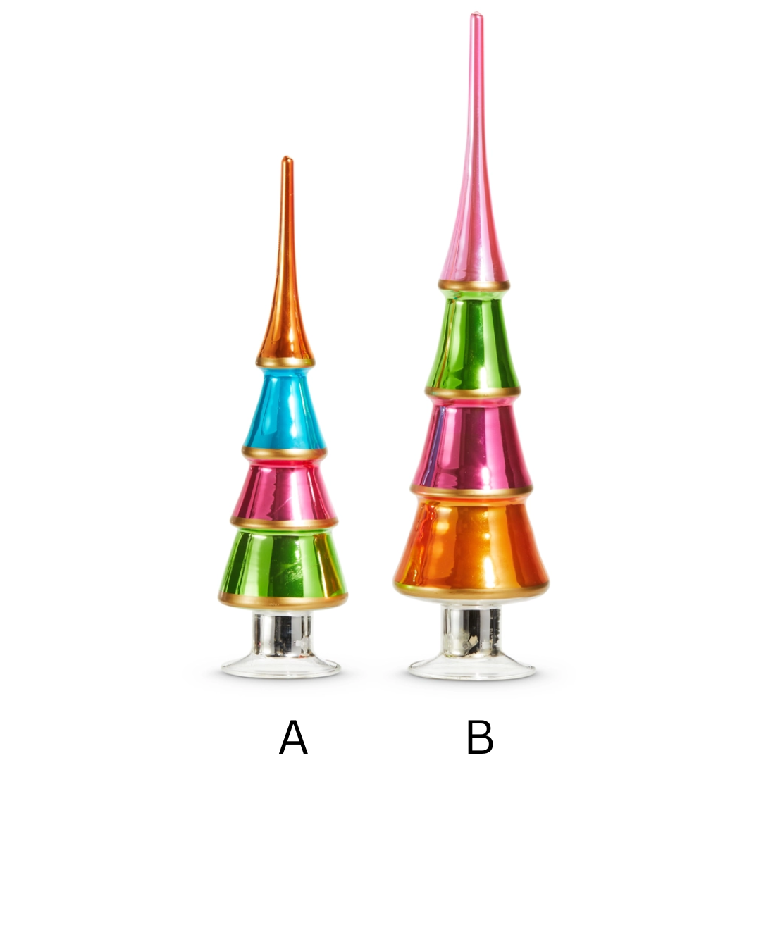 Shiny Color Block Trees