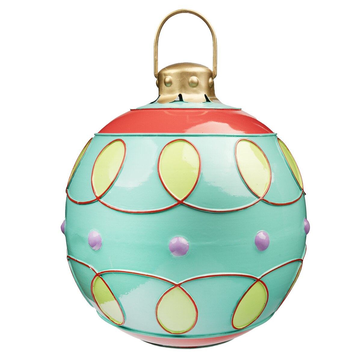 Merry & Bright Turquoise 3D Ornament