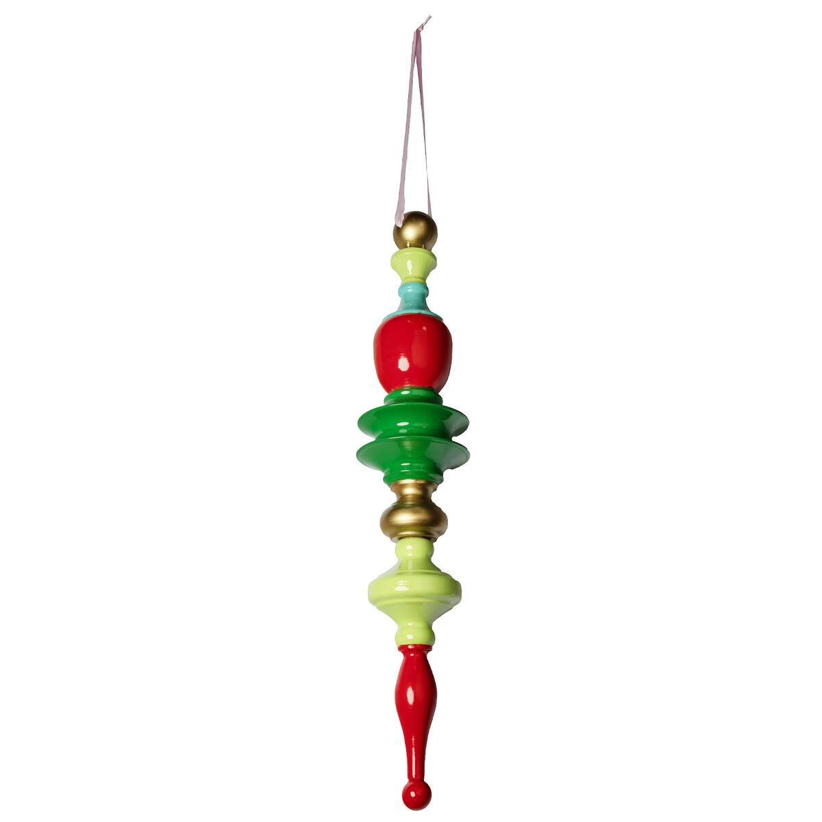 Turquoise Merry & Bright Ornament Finial