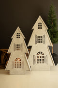 Metal Christmas Village Lamps