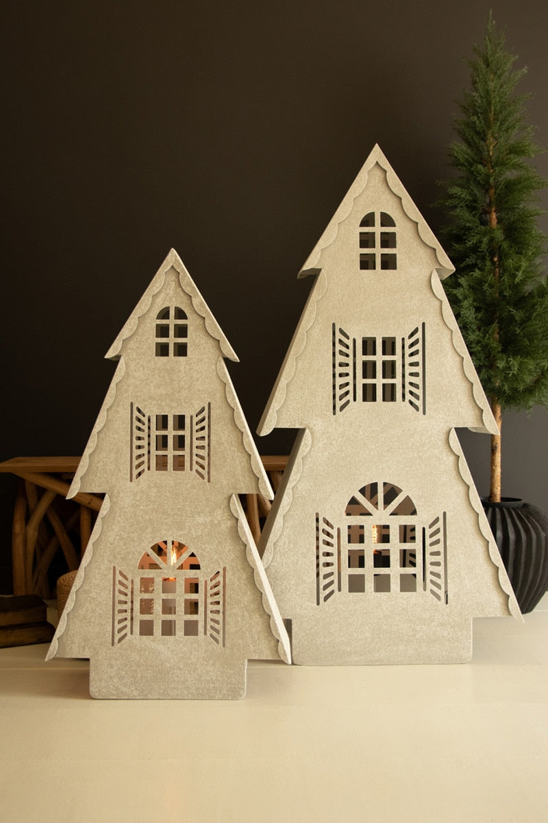 Metal Christmas Village Lamps