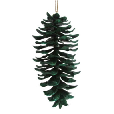 Metallic Sparkle Sugar Pine Cone- Emerald